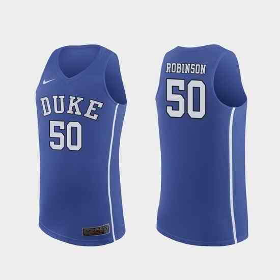 Men Duke Blue Devils Justin Robinson Royal Authentic College Basketball Jersey